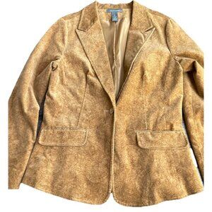Vintage Hillard and Hanson Brown Designed Button Blazer Jacket Women’s Sz Medium